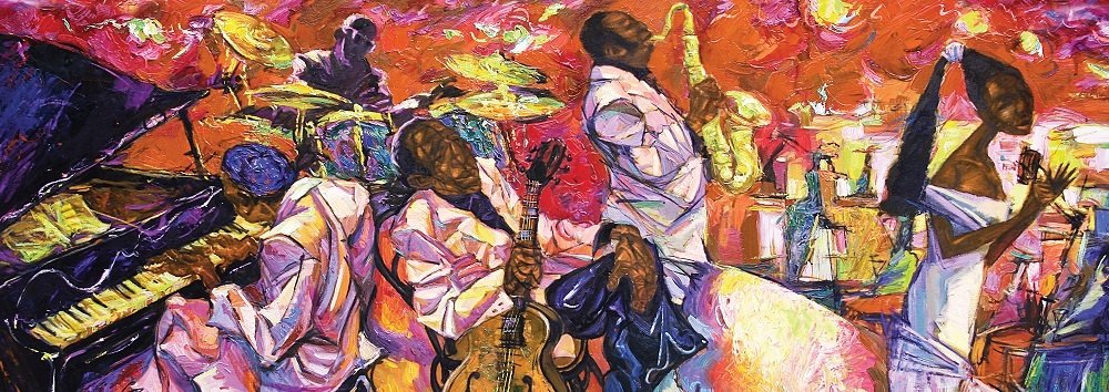 Art Puzzle Panorama - Die Farben des Jazz 1000 Teile Puzzle Art-Puzzle-5352 von Art Puzzle