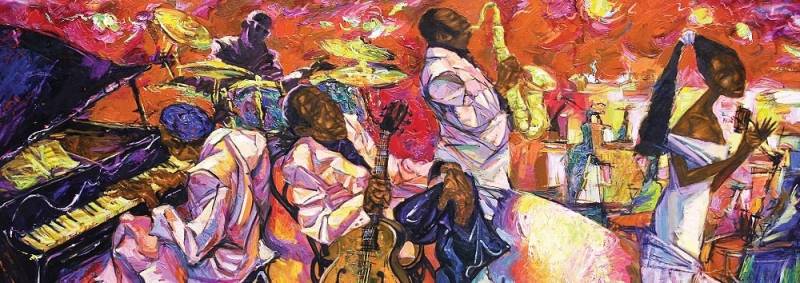 Art Puzzle Panorama - Die Farben des Jazz 1000 Teile Puzzle Art-Puzzle-5352 von Art Puzzle