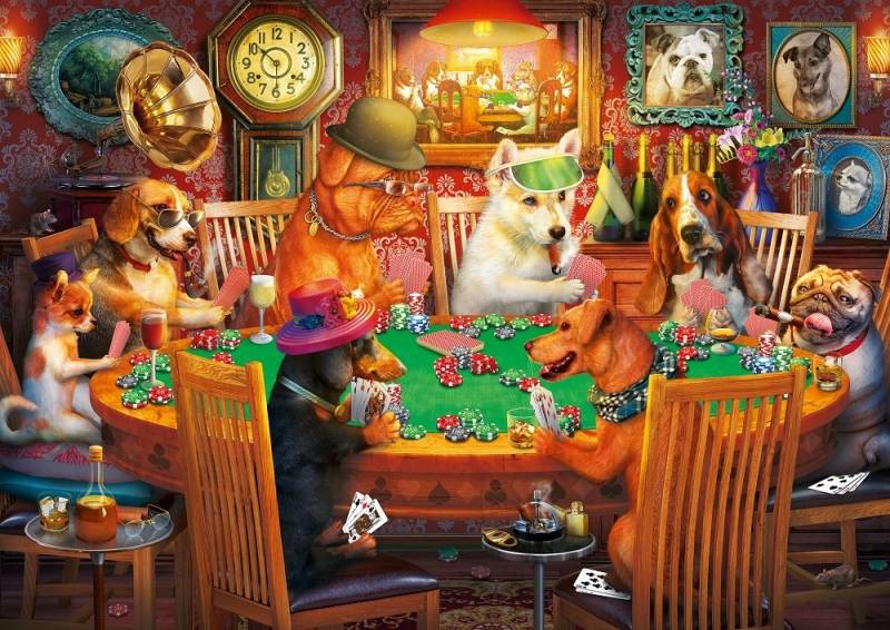 Art Puzzle Die Zockerhunde 500 Teile Puzzle Art-Puzzle-5094 von Art Puzzle