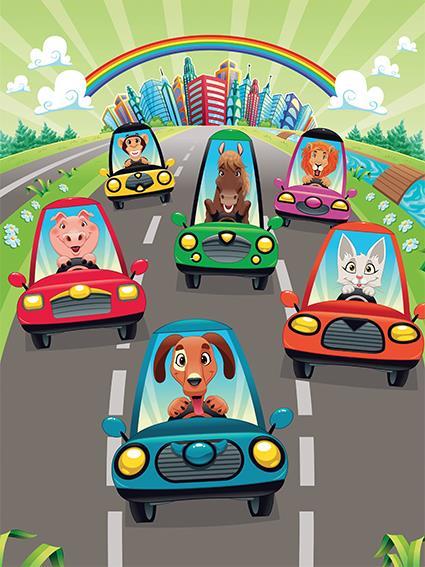 Art Puzzle Wooden Puzzle - Cute Drivers 100 Teile Puzzle Art-Puzzle-5901 von Art Puzzle