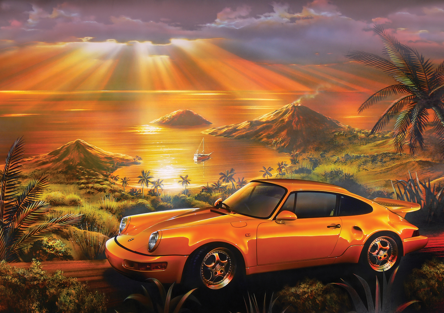 Art Puzzle Yellow Porsche 1500 Teile Puzzle Art-Puzzle-5406 von Art Puzzle