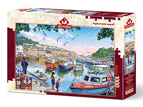 Die kleinen Fischer am Hafen Puzzle 1000 Teile Die kleinen Fischer am Hafen Puzzle 1000 Teile von Art Puzzle