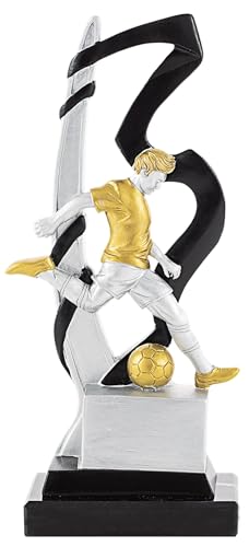 Art-Trophies AT14473 Sport-Trophäe, Erwachsene, Unisex, Silber/Gold/Schwarz, 23 cm von Art-Trophies