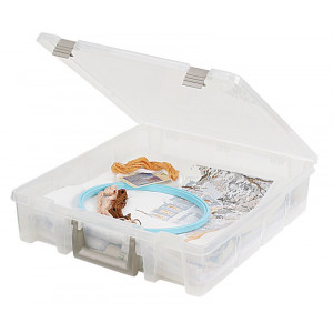 ArtBin Super Satchel Kunststoffbox mit Fächern Transparent 39x35,5x9cm von ArtBin