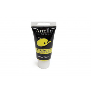 Artello Acrylfarbe/Künstlerfarbe Zitronengelb 75ml von Artello