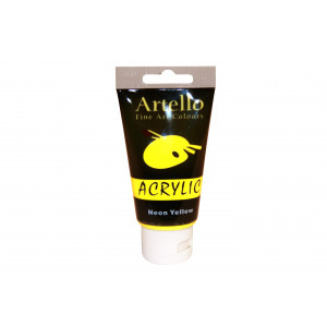 Artello Fine Art Acrylfarbe Neon Gelb 75ml von Artello