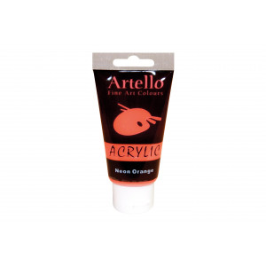 Artello Fine Art Acrylfarbe Neon Orange 75ml von Artello