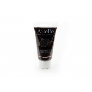 Artello Fine Art Acrylfarbe Schwarz 75ml von Artello