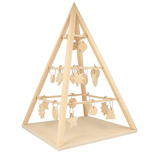 Artemio Pyramid Weihnachtsbaum-Set, 25 x 25 x 38 cm + 24 Acc von Artemio