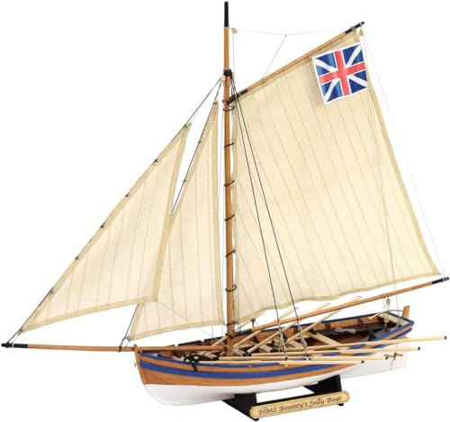 Artesanía Latina - Schiffsmodell aus Holz - Britische Zusätzlichboot Großsegler, HMS Bounty (Jolly Boat) - Model 19004N, Scale 1:25 - Modelle zu Bauen – Anfängerniveau von Artesanía Latina