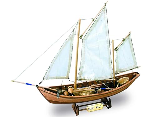 Artesanía Latina – Holzmodellschiff - Französische Fischerboot, Doris Saint Malo – Modell 19010, Maßstab 1:20 – Modelle zu Bauen – Anfängerniveau von Artesanía Latina