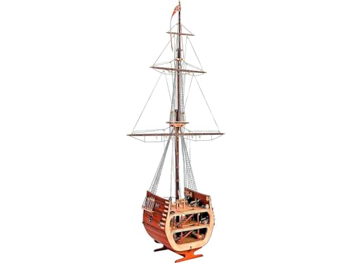 Artesanía Latina – Holzmodellschiff – Spanische Galeone, Abschnitt San Francisco – Modell 20403, Maßstab 1:50 – Modelle zu Bauen – Anfängerniveau von Artesanía Latina