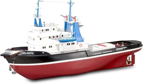 Artesanía Latina – Holz und ABS Modellschiff – Schleppdampfer Atlantic - Modell 20210, Maßtab 1:50 - Modelle zu Bauen - Mittleres Niveau von Artesanía Latina