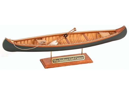 Artesanía Latina - Holzmodellschiff – Amerikanisches Kanu, The Indian Girl Canoe - Modell 19000, Maßtab 1:16 - Modelle zu Bauen - Anfängerlevel von Artesanía Latina