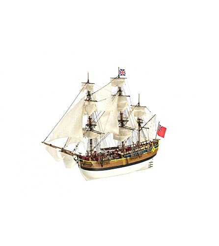 Artesanía Latina – Holzmodellschiff – Britische Kohle und Forschungsfahrzeug, HMS Endeavour – Modell 22520, Maßstab 1:65 – Modelle zu Bauen – Fortgeschrittenes Niveau von Artesanía Latina