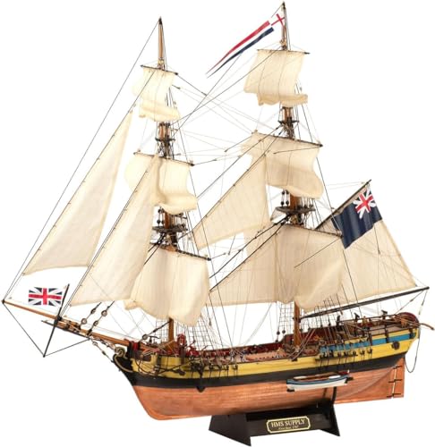 Artesanía Latina - Holzmodellschiff – Englisches Bewaffnete Brigantine, HMS Supply - Modell 22420, Maßtab 1:50 - Modelle zu Bauen – Mittleresniveau von Artesanía Latina