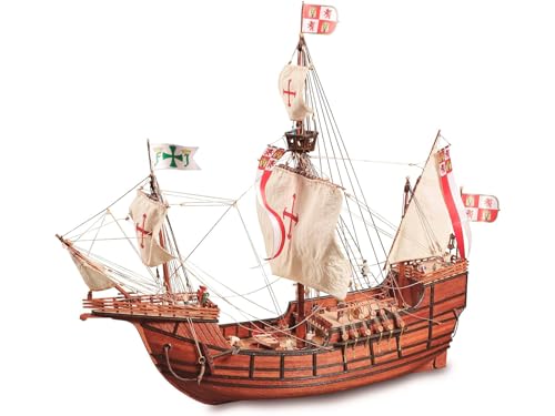 Artesanía Latina – Holzmodellschiff - Spanische Karavelle, Santa María, Entdeckung Amerikas – Modell 22411N, Maßstab 1:65 – Modelle zu Bauen – Mittleres Niveau von Artesanía Latina