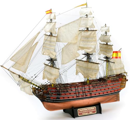 Artesanía Latina - Holzmodellschiff – Spanisches Linienschiff, Santísima Trinidad Trafalgar 1805 - Modell 22901, Maßtab 1:84 - Modelle zu Bauen - Expertenniveau von Artesanía Latina