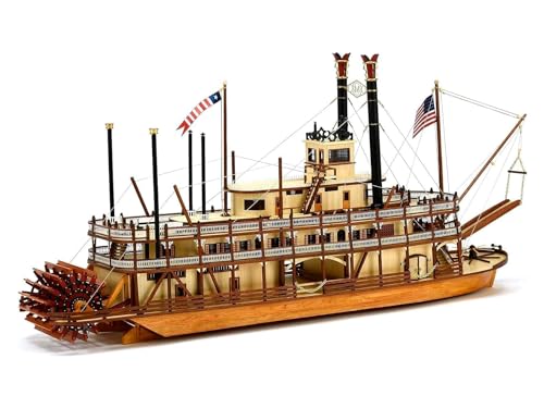 Artesanía Latina - Holzmodellschiff - US Dampfschiff, King of the Mississippi - Modell 20515, Maßtab 1:80 - Modelle zu bauen - Fortschrittlich Niveau von Artesanía Latina