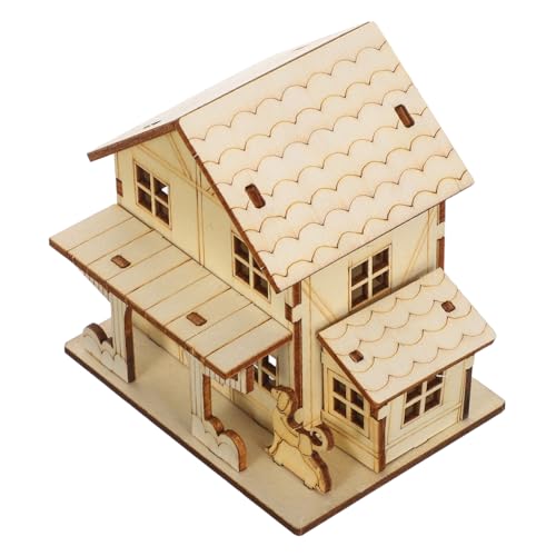 ARTIBETTER DIY Holzhaus Modell Bausatz mit LED Beleuchtung Handgefertigtes Holz Puzzle Haus Stabiles Vintage Gartenhaus Bastelset für Erwachsene und Originelles Holzhaus Dekor ARTIBETTER DIY Holzhaus Modell Bausatz mit LED Beleuchtung Handgefertigtes Holz Puzzle Haus Stabiles Vintage Gartenhaus Bastelset für Erwachsene und Originelles Holzhaus Dekor von Artibetter