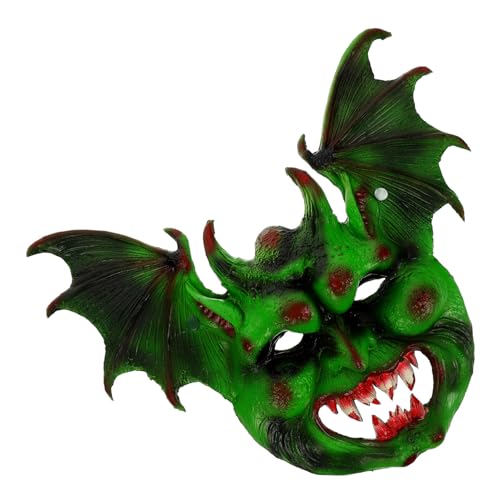 Artibetter Gruselige Fledermausmaske Grüne Pu-Tiermaske Für Halloween-Karneval-Partykostüm Halloween-Party-Fledermausmaske Dekorativ Cosplay-Requisite Partyzubehör Halloween-Masken-Requisite von Artibetter