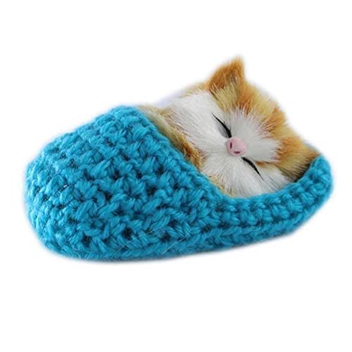 Artibetter Realistische Schlafende Katze Mini-Katze Plüsch Katze Kuscheltiere Spielzeug Katze Stoffkatze Kuscheltier Mini Schlafendes Katzenspielzeug Gabby Katze Miniatur Plüschpuppen Kind von Artibetter