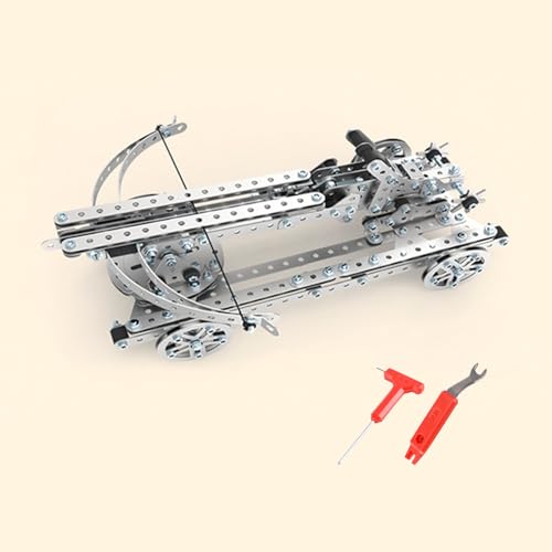 Artisanal Habitat 3D Metall Emulational Bausatz - 660 Teile, Simulation Armbrustwagen, Handmontiertes Modell mit Mechanischem Zahnradantrieb aus Metall, inklusive Werkzeug und Anleitung (B) von Artisanal Habitat