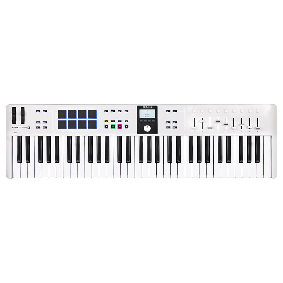 Arturia KeyLab Essential 61 MK3 White Masterkeyboard von Arturia