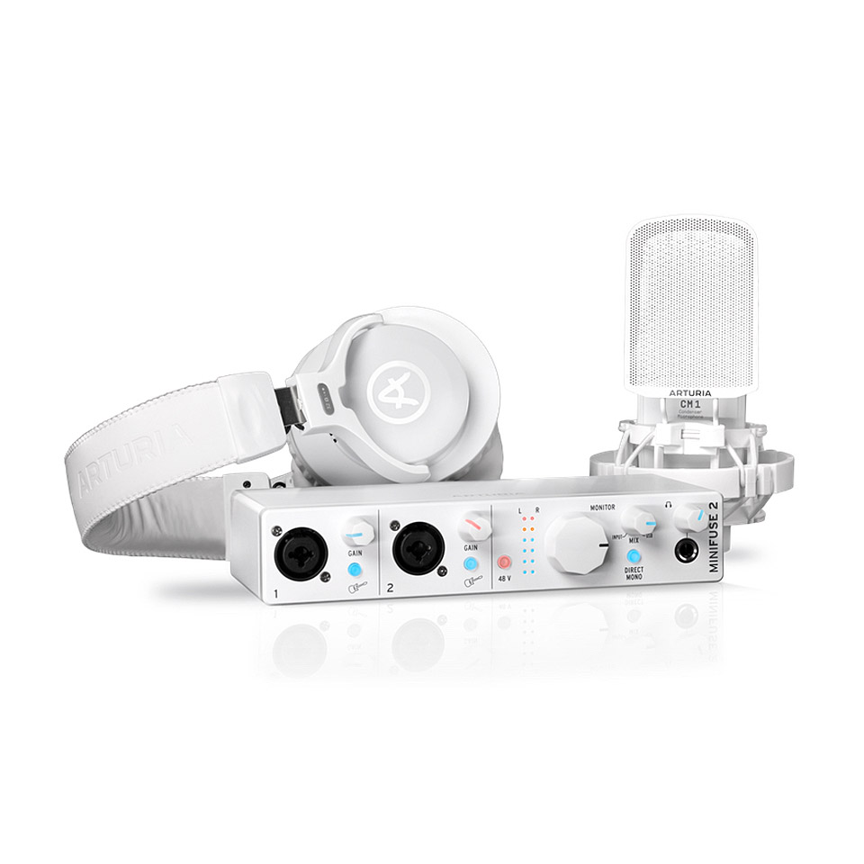 Arturia MiniFuse Recording Pack White Audio Interface von Arturia