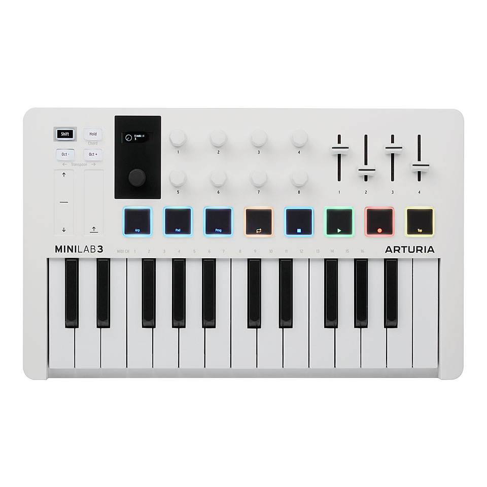 Arturia MiniLab 3 White Masterkeyboard von Arturia