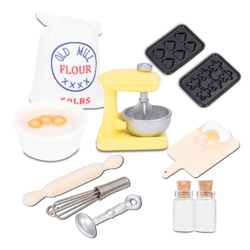 Wichtel Zubehör,12 Stück Miniatur Wichtel Zubehör Backen Set für Wichteltür Weihnachten Deko und 1/12 Puppenhaus, DIY Weihnachten Wichtel küche Backset Weihnachtsbäckerei Wichtel Zubehör,12 Stück Miniatur Wichtel Zubehör Backen Set für Wichteltür Weihnachten Deko und 1/12 Puppenhaus, DIY Weihnachten Wichtel küche Backset Weihnachtsbäckerei von Aruigu