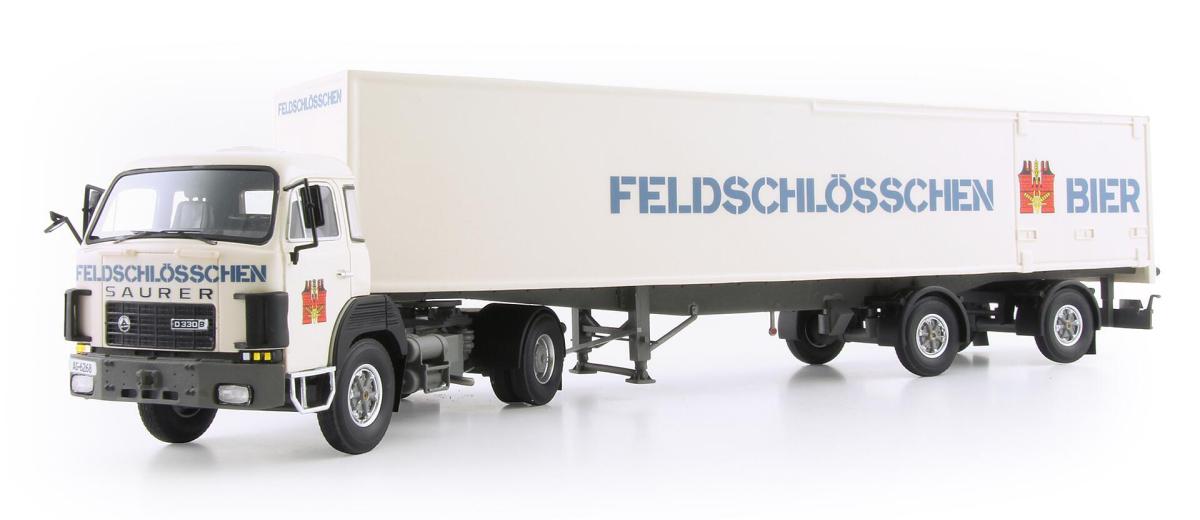 Saurer D330B Frontlenker Sattelzug Feldschlösschen von Arwico Collector Edition