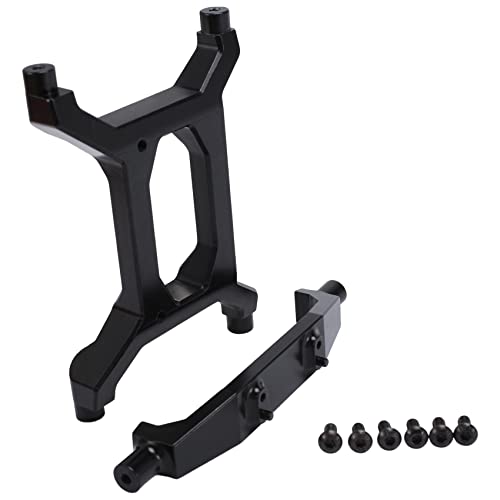 Ashikoi Rahmenhalterung für hintere Rahmenverstärkung aus Metall für Axiales SCX6 JLU Wrangler AXI05000 1/6 RC, Schwarz von Ashikoi