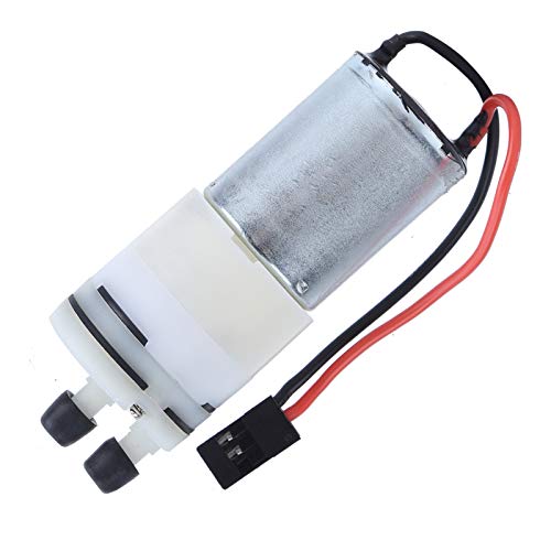 Asixxsix 3-6V 370 Wasserkühlungspumpe, tragbare RC-Wasserpumpe mit Motor, wasserdichte geräuscharme Minipumpe für RC-Boot-Liebhaber, Plug and Play, JR-Stecker von Asixxsix