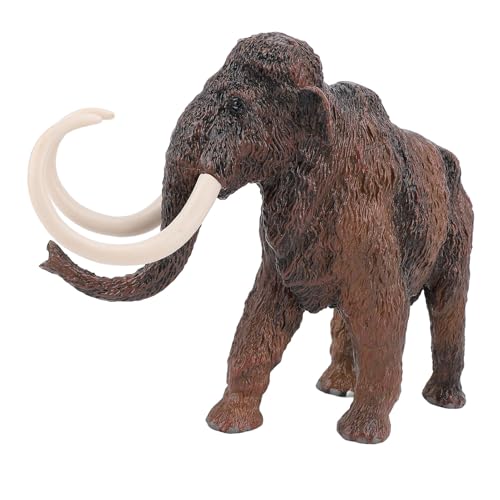 Asixxsix 5,7-Zoll-Wollmammut-Figur, Simuliertes Realistisches Antikes Mammut-Tiermodell aus Kunststoff, Spielzeug, Prähistorisches Tier-Mammut-Elefant-Tierfigurenmodell, Mammut-Spielzeug von Asixxsix