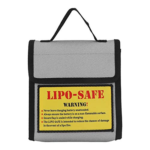 Batteriesichere Tasche, tragbar, feuerfest, Lipo-Schutz, explosionsgeschützt, Lipo-sichere Tasche, langlebig, klein, feuerfeste Tasche, sichere Sicherheitstasche zur Aufbewahrung von Asixxsix