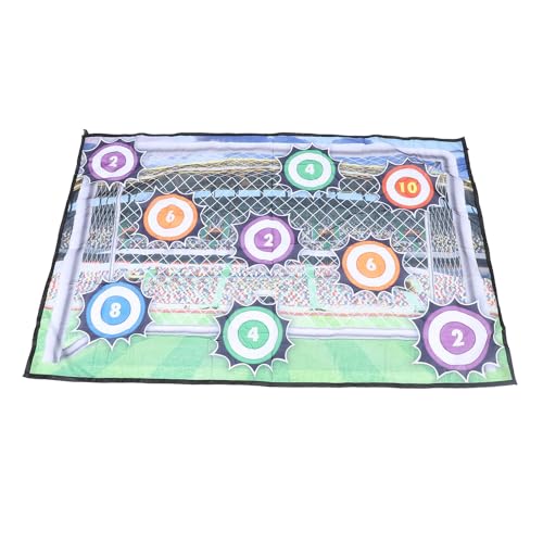 Asixxsix Fußball-Spiel-Set für Kinder, Indoor Outdoor Hinterhof Toss Fußballtor Spiel mit Fußball, Faltbare Flanell-Tor, 2 in1 Fußball-Spiele Fußball-Spielzeug für 3 4 5 6 7 8 Jahre alt von Asixxsix