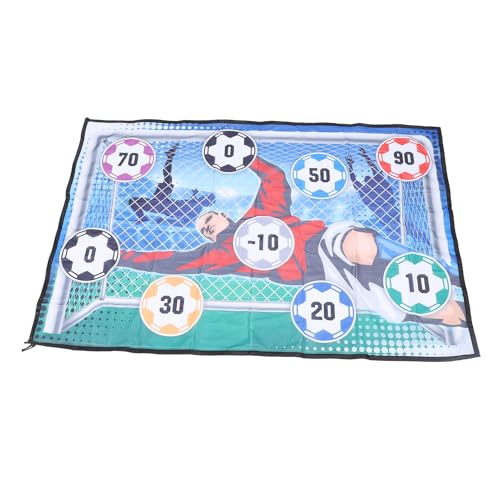 Asixxsix Fußball-Spiel-Set für Kinder, Indoor Outdoor Hinterhof Toss Fußballtor Spiel mit Fußball, Faltbare Flanell-Tor, 2 in1 Fußball-Spiele Fußball-Spielzeug für 3 4 5 6 7 8 Jahre alt von Asixxsix