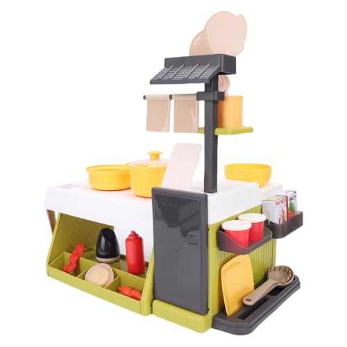 Asixxsix Kinderküchen-Spielset, Spielküchen-Spielset mit Spielzeug-Essen und Kochgeschirr, interaktives Kinder-Spielset, Spielküche mit Spielzeug-Essen für jun gen und Mädchen Asixxsix Kinderküchen-Spielset, Spielküchen-Spielset mit Spielzeug-Essen und Kochgeschirr, interaktives Kinder-Spielset, Spielküche mit Spielzeug-Essen für jun gen und Mädchen von Asixxsix