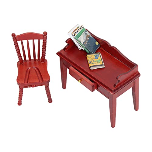 Asixxsix Miniatur-mschreibtischstuhlbuch, 1/12 Miniatur-Bruroschibel und Stuhl Asixxsix Miniatur-mschreibtischstuhlbuch, 1/12 Miniatur-Bruroschibel und Stuhl von Asixxsix