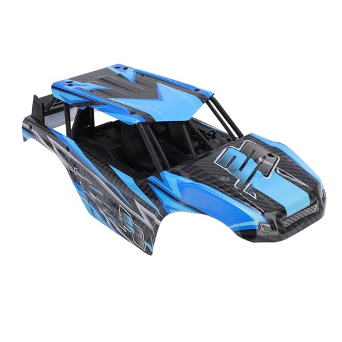 Asixxsix RC-Autokarosserie, RC-Fahrzeugkarosserien Im Maßstab 1:18, PVC, RC-Autozubehör, Leichte Karosserie, Stilvoller und Cooler RC-Autoersatzteilersatz für Ferngesteuerte Autos (Blue) von Asixxsix