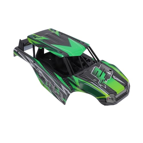 Asixxsix RC-Autokarosserie, RC-Fahrzeugkarosserien im Maßstab 1:18, leichtes RC-Autozubehör, stilvolle und Coole RC-Autoersatzteile, PVC-Material, einfache Installation (Green) von Asixxsix