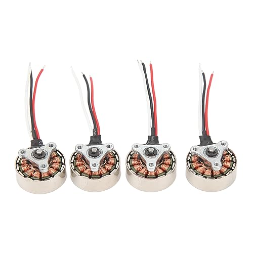 Asixxsix RC-Bürstenloser Motor, 4PCS 1503 Flugzeug-Bürstenloser Motor 7,4V RC-Elektromotor für Ferngesteuerte 4-Achsen-Flugzeuge, RC-Motor aus Aluminiumlegierung und Kupfer von Asixxsix