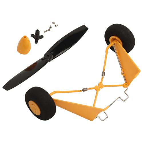 Asixxsix RC-Fahrwerk, Sicheres Fahrwerk-Rad-Kit, Einfach zu Installierendes Flügelmodell-Flugzeug-Fahrwerk, RC-Flugzeug-Propeller-Ersatzteile für WLtoys XK A160 RC Starrflügelflugzeuge von Asixxsix