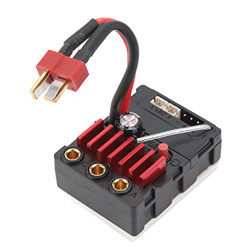 Asixxsix RC Integrierter Bürstenloser Regler, 35 A 2S RC Bürstenloser Regler, Bürstenloser ESC-Geschwindigkeitsregler für SCY 16101 16102 16103 16201PRO 1/16 RC-Auto, Mehrfachverhinderung von Asixxsix