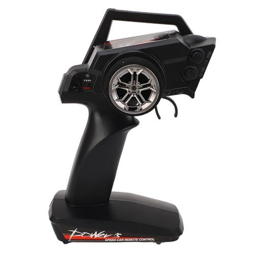 Asixxsix RC-Sender und -Empfänger, Störungsfreie 2,4-GHz-RC-Auto-Fernbedienung und -Empfänger für Wltoys 12428 12427 12423 124006, RC-Fernbedienung und Empfänger, Digitaler Funksender von Asixxsix