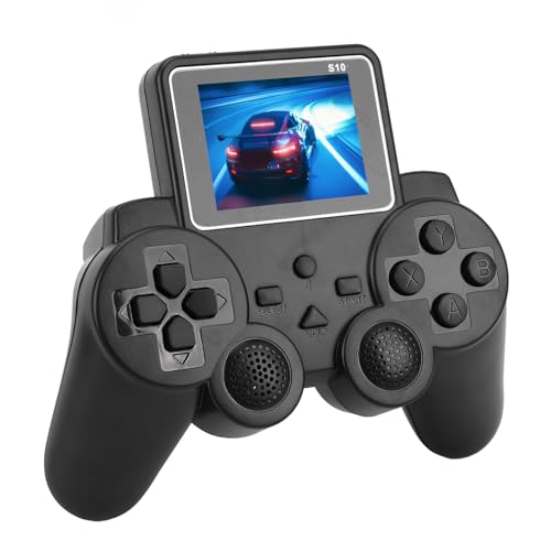 Handheld-Gamepad-Spielekonsole, Retro-Spielekonsole mit 3,0-Zoll-Bildschirm und AV-Kabel, Einzelspieler-Battle-Gaming-Maschine mit Komfortablem Griff und Vielen Klassischen Spielen von Asixxsix