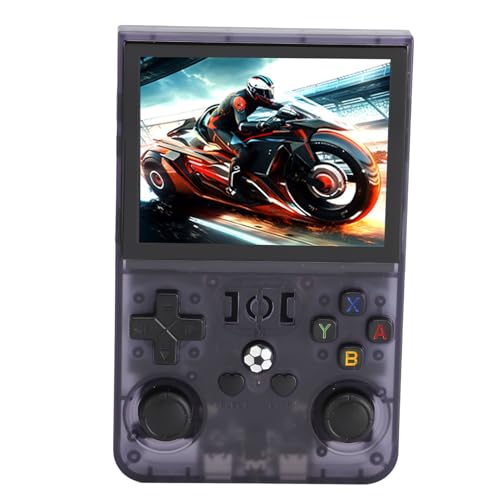 Handheld-Spielekonsole, Retro-Spielekonsole mit 3,5-Zoll-IPS-Bildschirm, Unterstützt über 60 Emulatoren, Tragbare Taschenspielkonsole mit 4000 MAh, Elektronisches Gaming-Player von Asixxsix