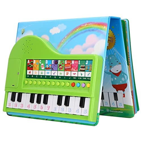 Kinder-Klavierbuch-Spielzeug, Kinder-Keyboard-Klavier, Pädagogisches Musikspielzeug mit Aufnahmefunktion, Musik-Klavierspielzeug für Kleinkinder, Musikinstrumente-Spielzeug, von Asixxsix