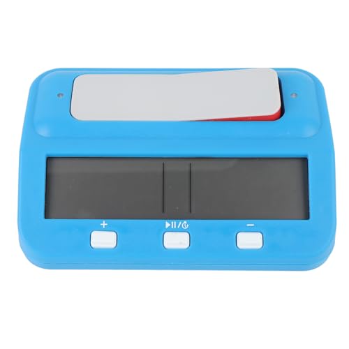 Schachuhr, Digitaler Timer, LCD-Display, Digitale Schachuhr mit Belohnung, Verzögerter Zeitalarm, Speicherfunktion, Count-Down-Up-Schachuhr, Spiel- und Schach-Timer (Blue) von Asixxsix